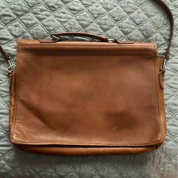 Coach Brown Leather Messenger Bag - Picture 2 of 7